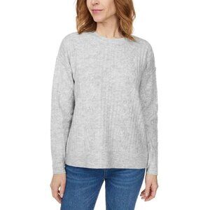 Legendary Outfitters Women's L  Cable Knit Sweater Gray Acrylic Polyester n1196